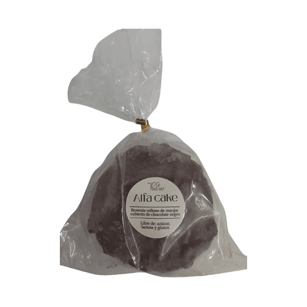 THALIAS HEALTHY BITES ALFA CAKE SABOR BROWNIE CHOCOLATE NEGRO RELLENO DE MANJAR