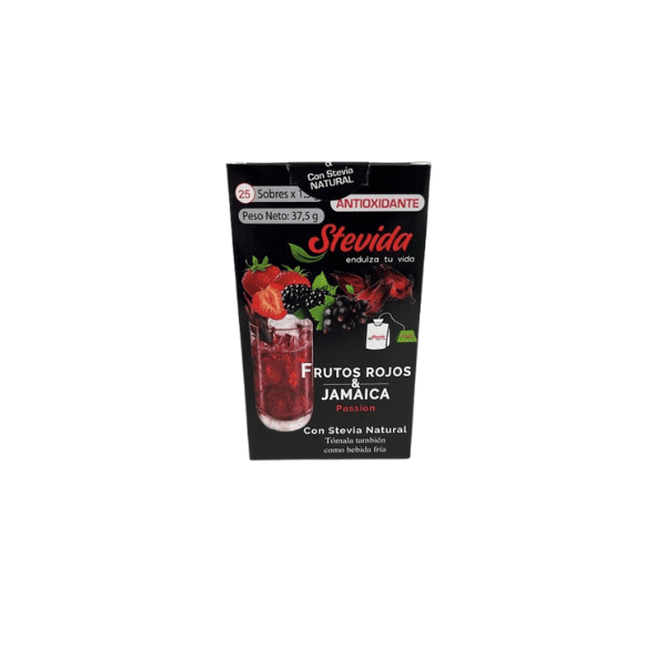STEVIDA INFUSION FRIA SABOR FRUTOS ROJOS