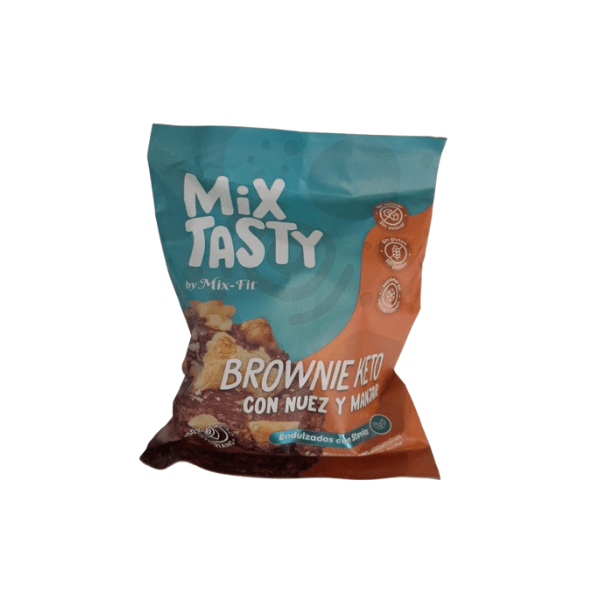 MIX TASTY BROWNIE KETO CON NUEZ Y MANJAR 100 GR