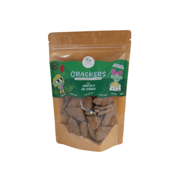 SATTVA CRACKER SABOR ROMERO Y SAL ROSADA 60 GR
