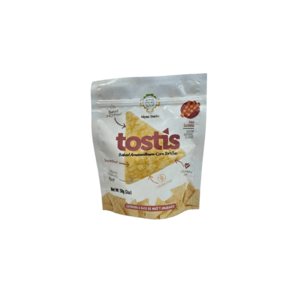 ALLYMA TOSTIS DE MAIZ Y AMARANTO SABOR TOCINETA 50 GR