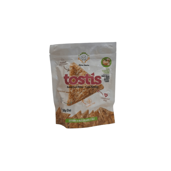 ALLYMA TOSTIS HABA Y MAIZ SABOR CEBOLLA 50 GR