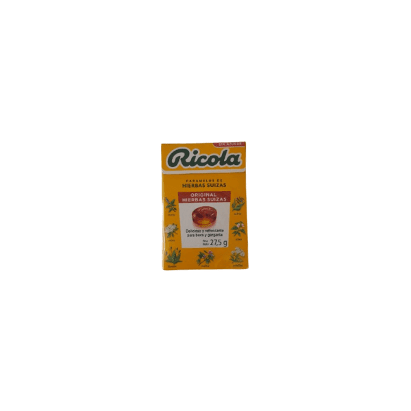RICOLA CARAMELOS DE HIERBAS SUIZAS SABOR ORIGINAL 27.5 GR