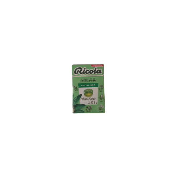 RICOLA CARAMELOS DE HIERBAS SUIZAS SABOR EUCALIPTO 27.5 GR